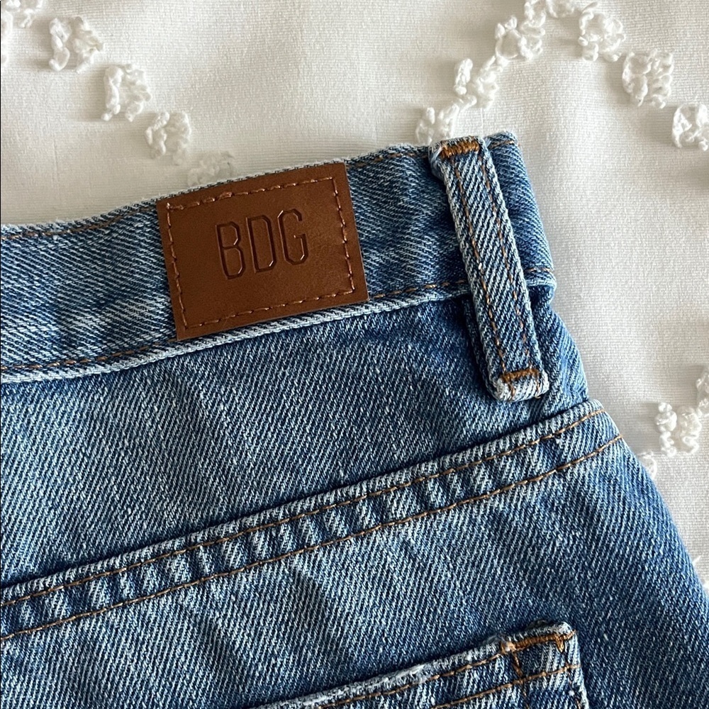 BDG Women's Light Blue Jean Shorts - Picture 3 of 10